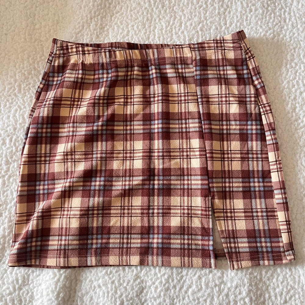 Plaid Skirt | Size L